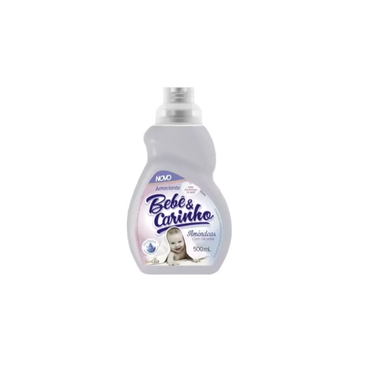Amaciante para Roupas Bebê e Carinho Amêndoas 500ml